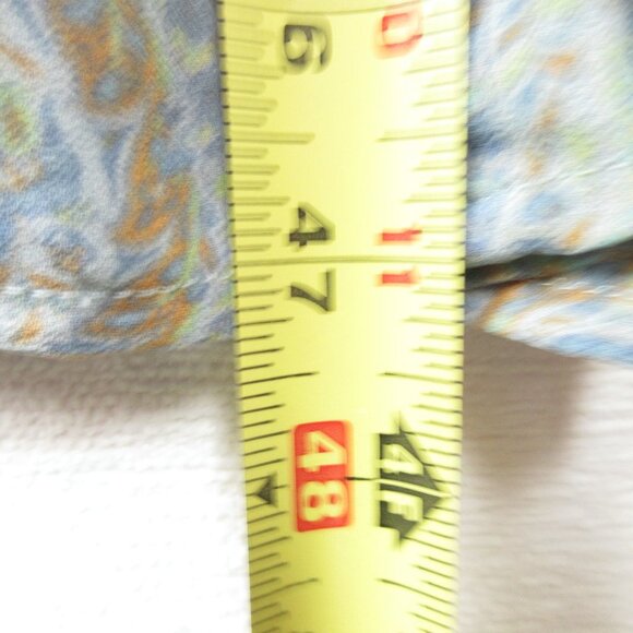 Jane and Delancey V-Neck Peasant Dress Size M 3/4 Sleeve Tiered Paisley - Picture 10 of 12